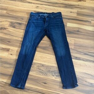 Hollister Men's Deep Blue Skinny Jeans